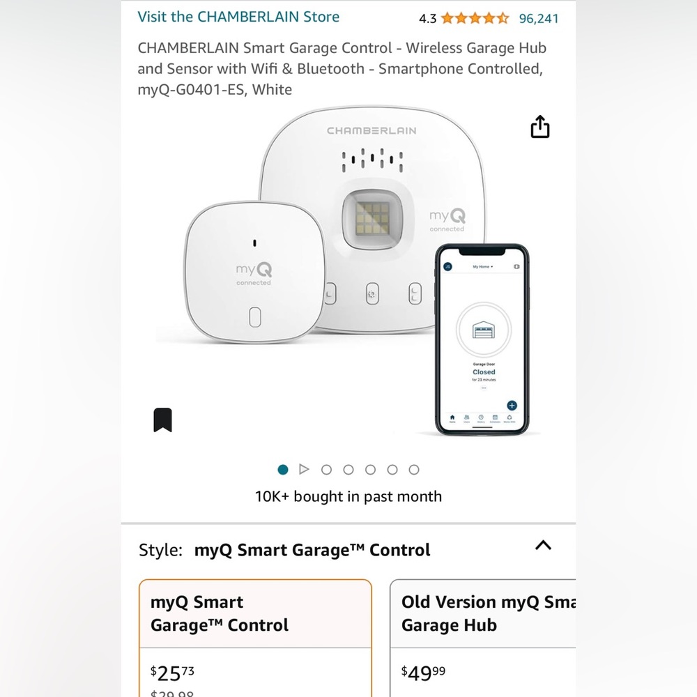 BNIB CHAMBERLAIN Smart Garage Control